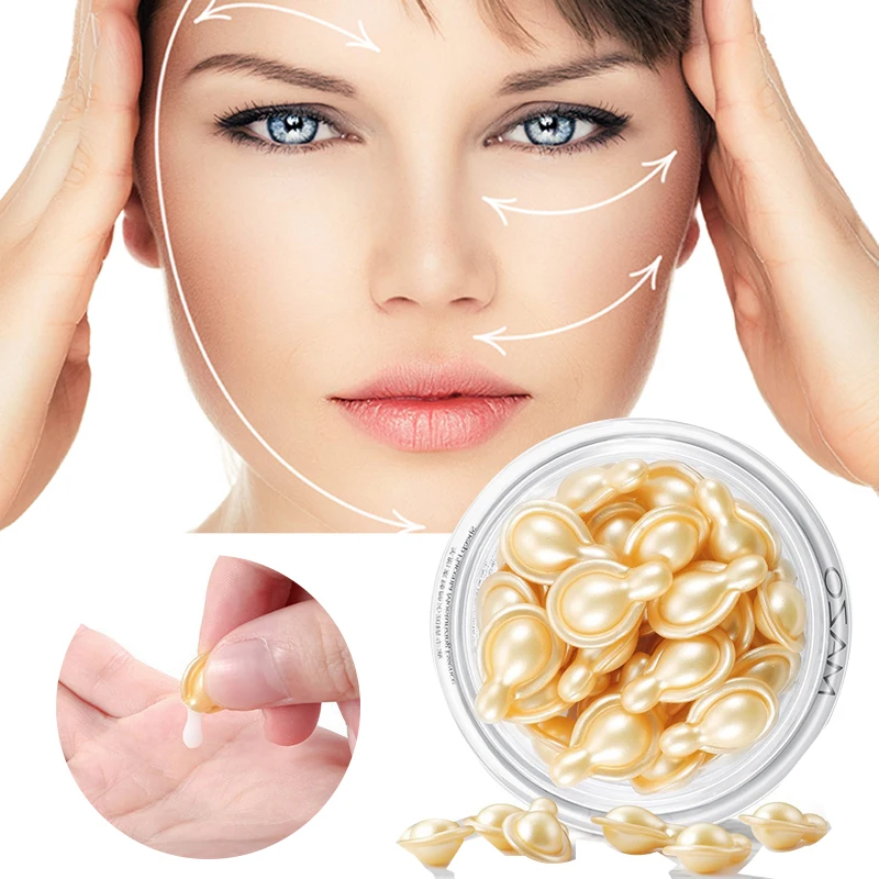 

Anti-Wrinkle Anti Aging Face Serum Hyaluronic Acid Essence Capsules Serum Spot Acne Treatment Whitening Skin Care Face Cream