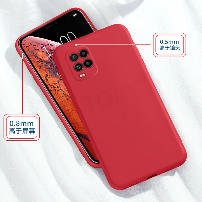 for xiaomi mi note 10 lite case soft liquid silicone shockproof bumper cover mi 10 t 10t pro phone case for xiaomi mi 10t lite free global shipping