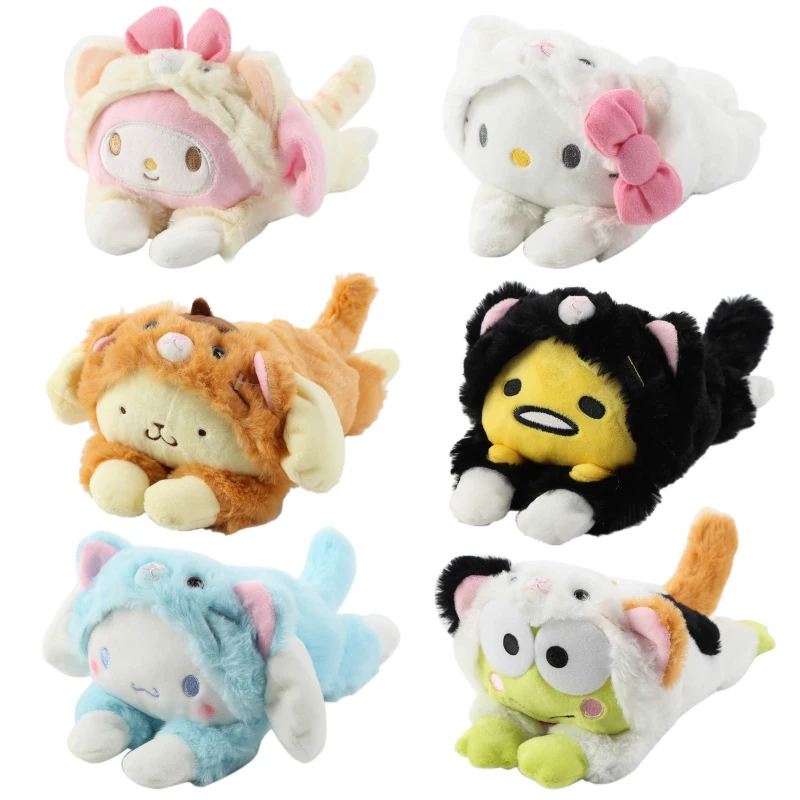 Серия Kawali Cos Cat мягкий плюшевый модный брелок для ключей My Melody Cinnamorol Kitty Onpompurin Gudetama