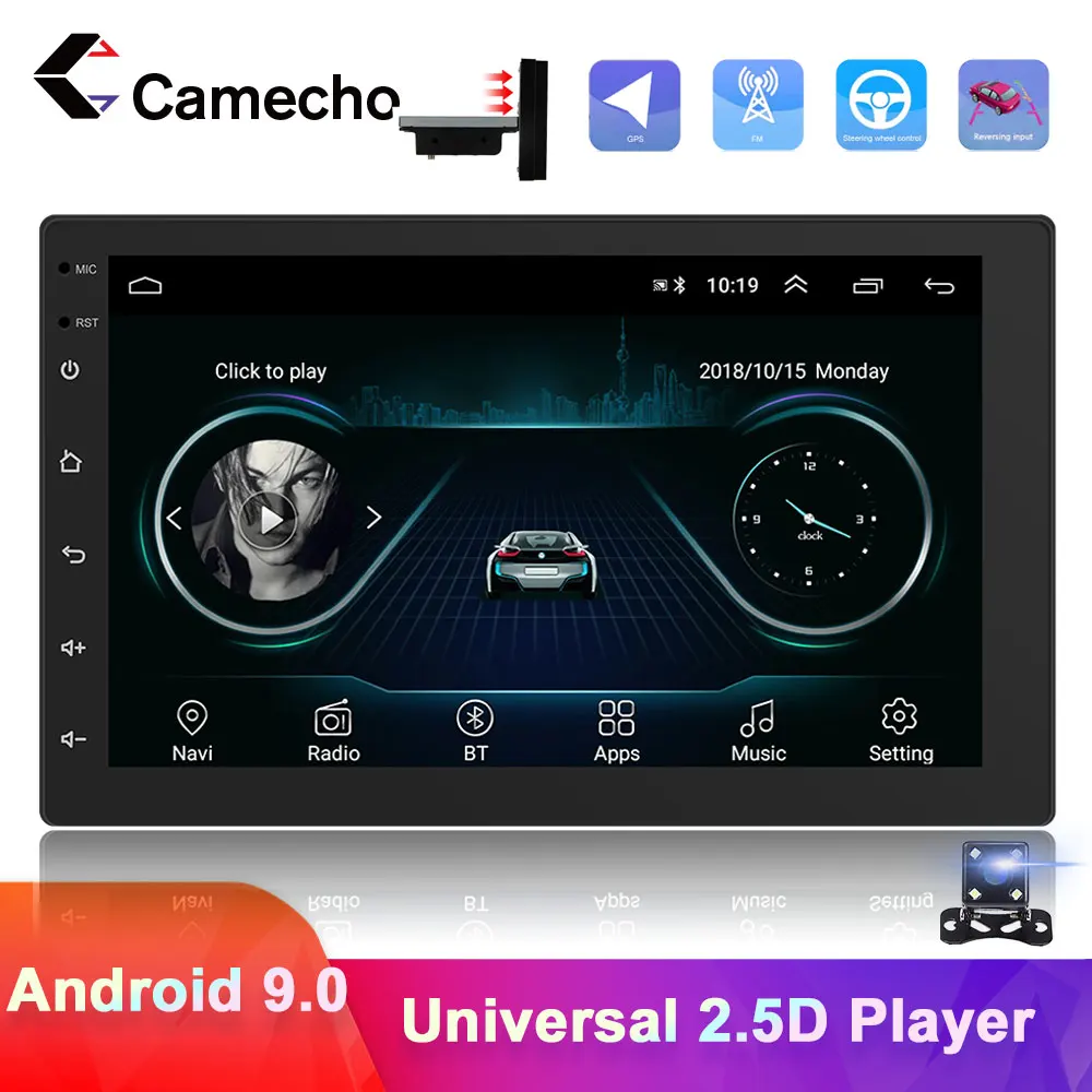 

Camecho 1 Din Android Car Radio GPS Navigation Multimedia Video Player GPS Autoradio For VW Volkswagen Toyota Nissan Polo Ford