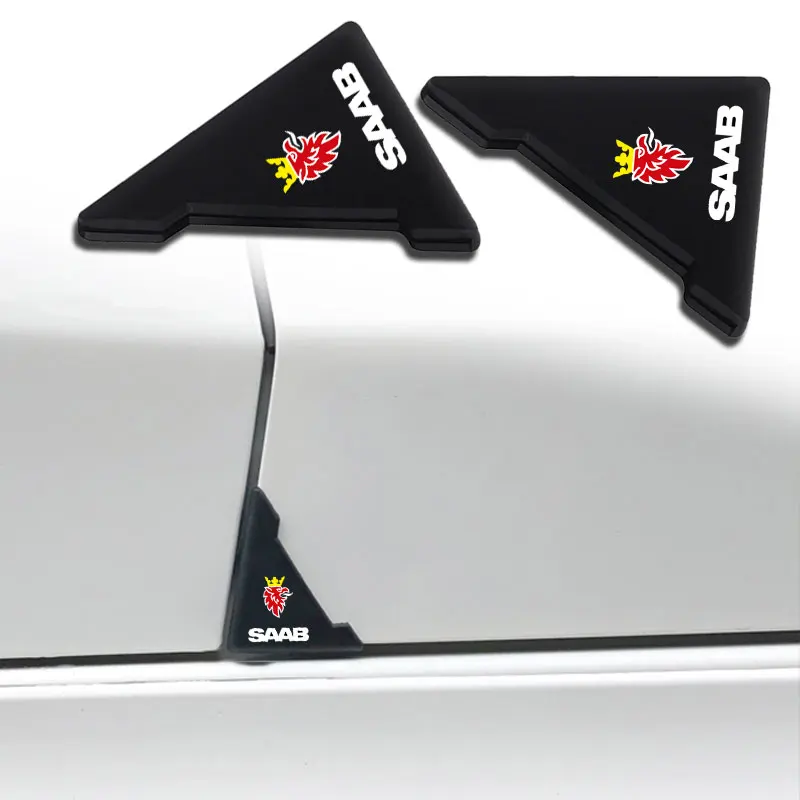 

2pcs Car Badge Door Corner Protection New Exterior Sticker Car Product for SAAB SCANIA 9-3 93 9-5 9 3 9000 9 5 Emblem