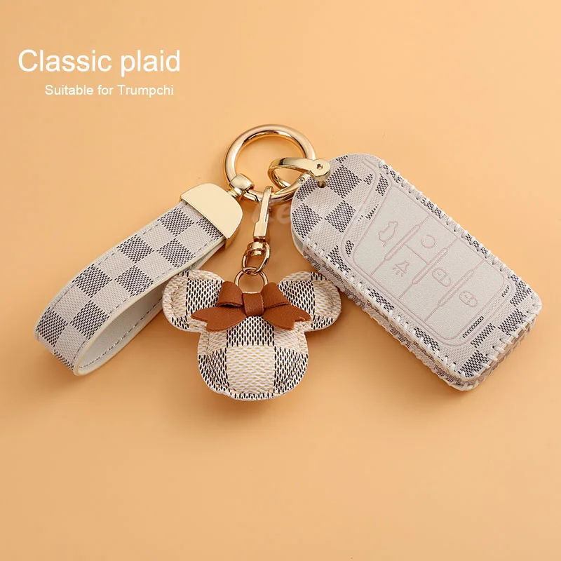 

Leather Car Key Case Cover Protection For GAC Trumpchi GS4 GM8 GA3 GA6 SGS7 GA4 GS5 GS3 Legend GS8 Auto Keychain Accessories