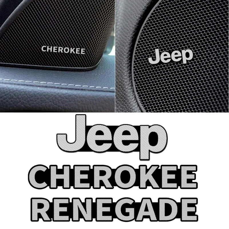 4 шт. автомобильная звуковая эмблема из сплава аксессуары для Jeep Renegade Wrangler Grand