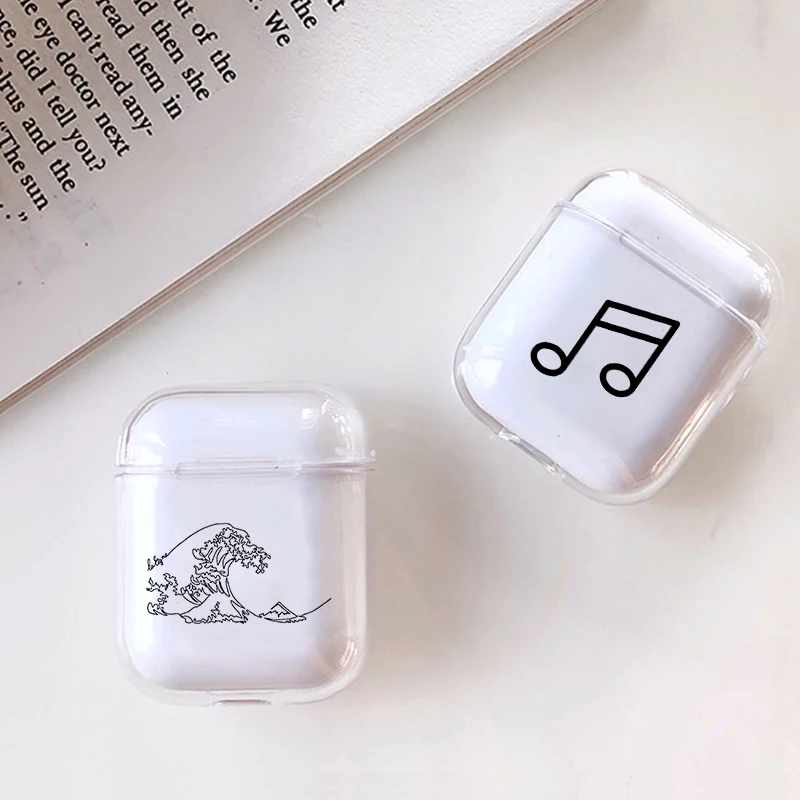 Милый чехол для Apple airpods чехол мультфильм путешествия слово mapпрозрачный Bluetooth наушники чехол для Airpods наушники мягкий чехол