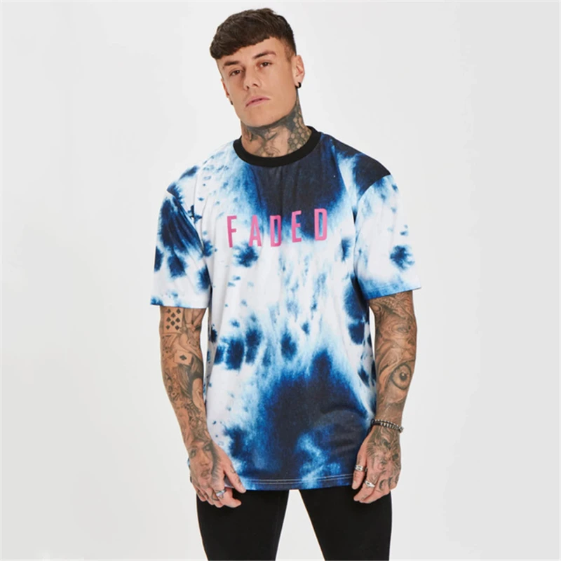 Мужская футболка с коротким рукавом быстросохнущая дышащая в стиле хип хоп