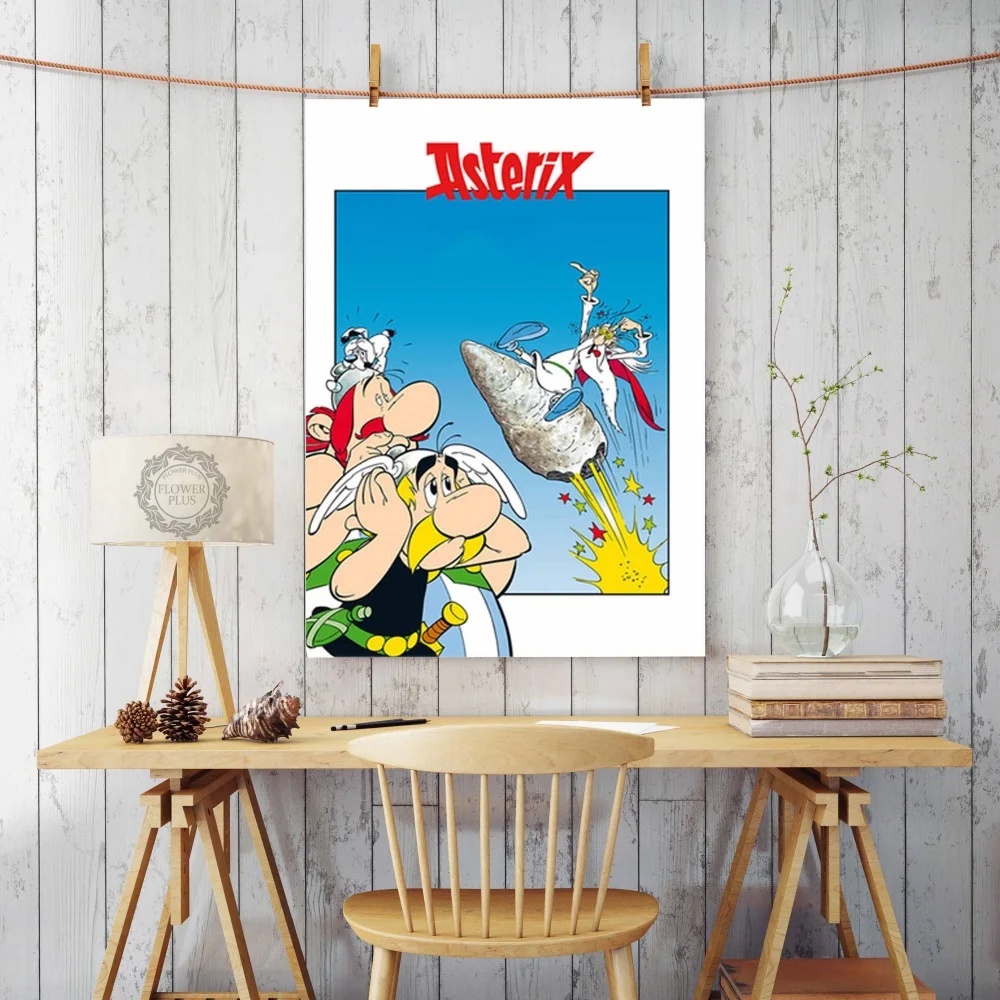 Картина из классического комикса Франции Asterix плакат на шелковом холсте