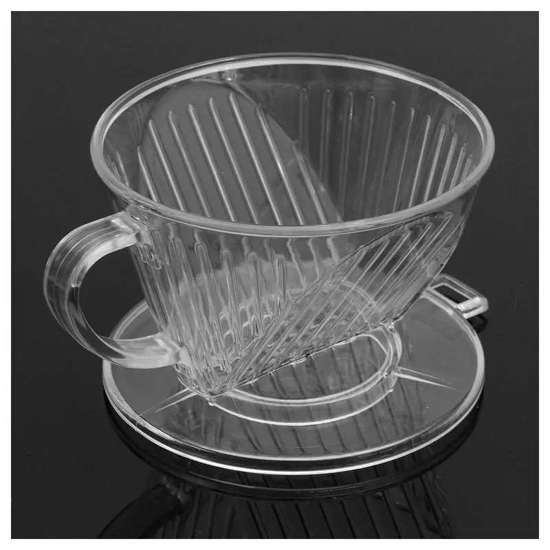 Прозрачный кофе фильтр стаканчик Конус чайник пивовар держатель пластиковые