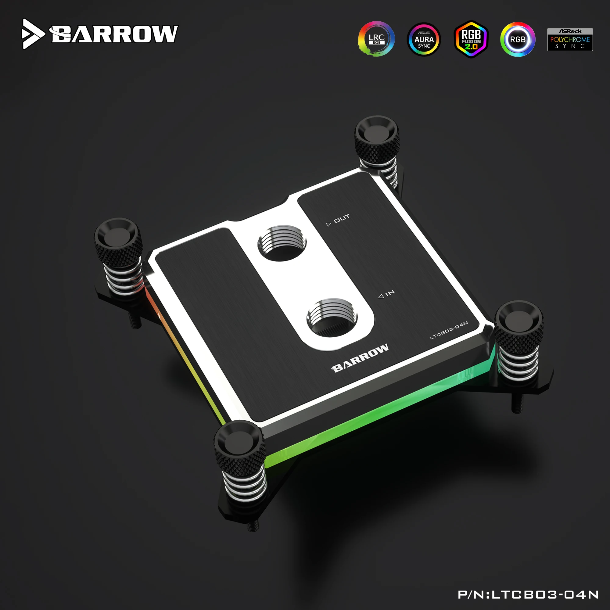 Barrow CPU Block для Intel LGA 115X LRC2.0 5V 3Pin D RGB высокоплотная струйная микроводная система