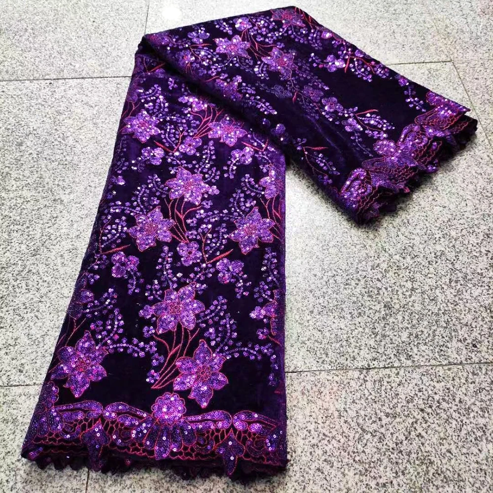 Бархатная кружевная ткань HFX с блестками кружево оранжевое французское Тюлевое