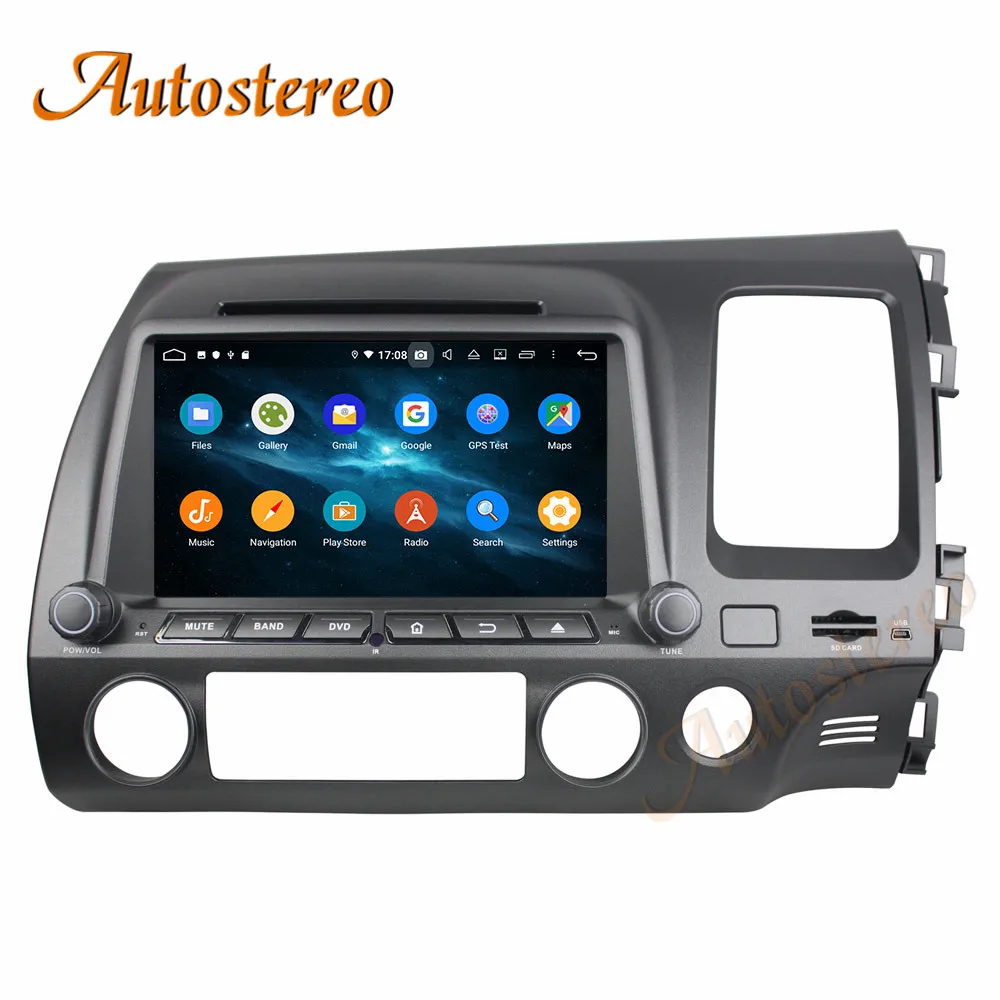 DSP Android 9 0 PX5/PX6 автомобильный dvd-плеер мультимедийный плеер GPS навигация для Honda Civic