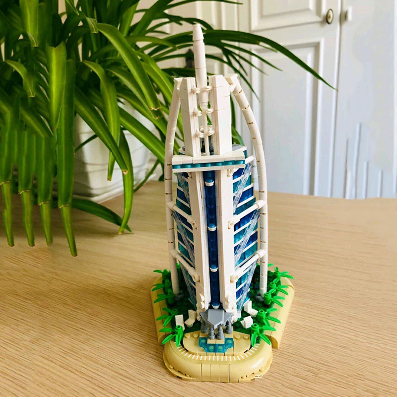 LOZ 1029 World Architecture Burj Al Arab Hotel Tree Plant 3D Model DIY Mini Blocks Bricks Building Toy for Children Gift no Box | Игрушки и