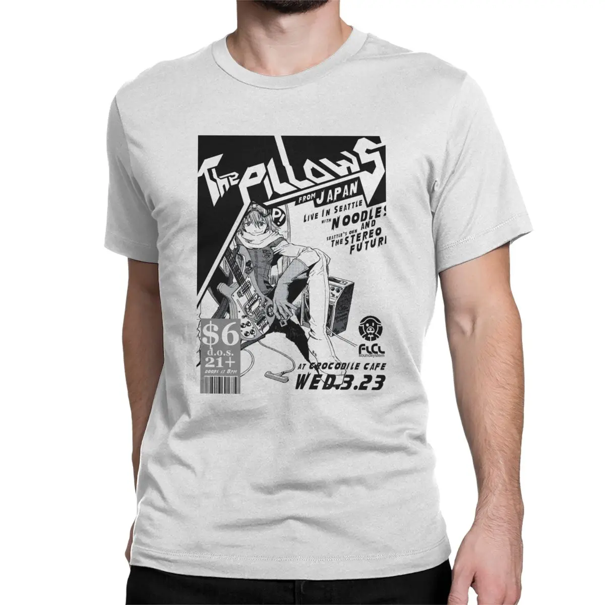 Футболка мужская хлопковая с коротким рукавом круглым вырезом и принтом