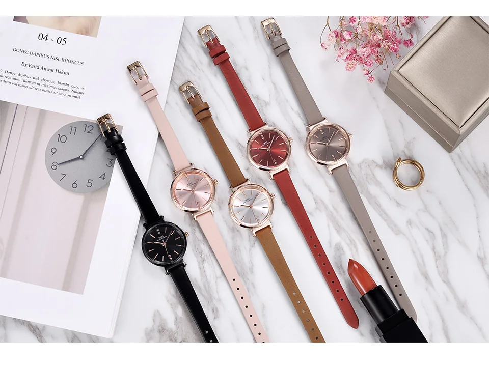 

8 MM Ultra-Thin Wrist Women Watches Luxury Female Clock Fashion Montre Femme 2021 Ladies Quartz Watch Relogio Feminino