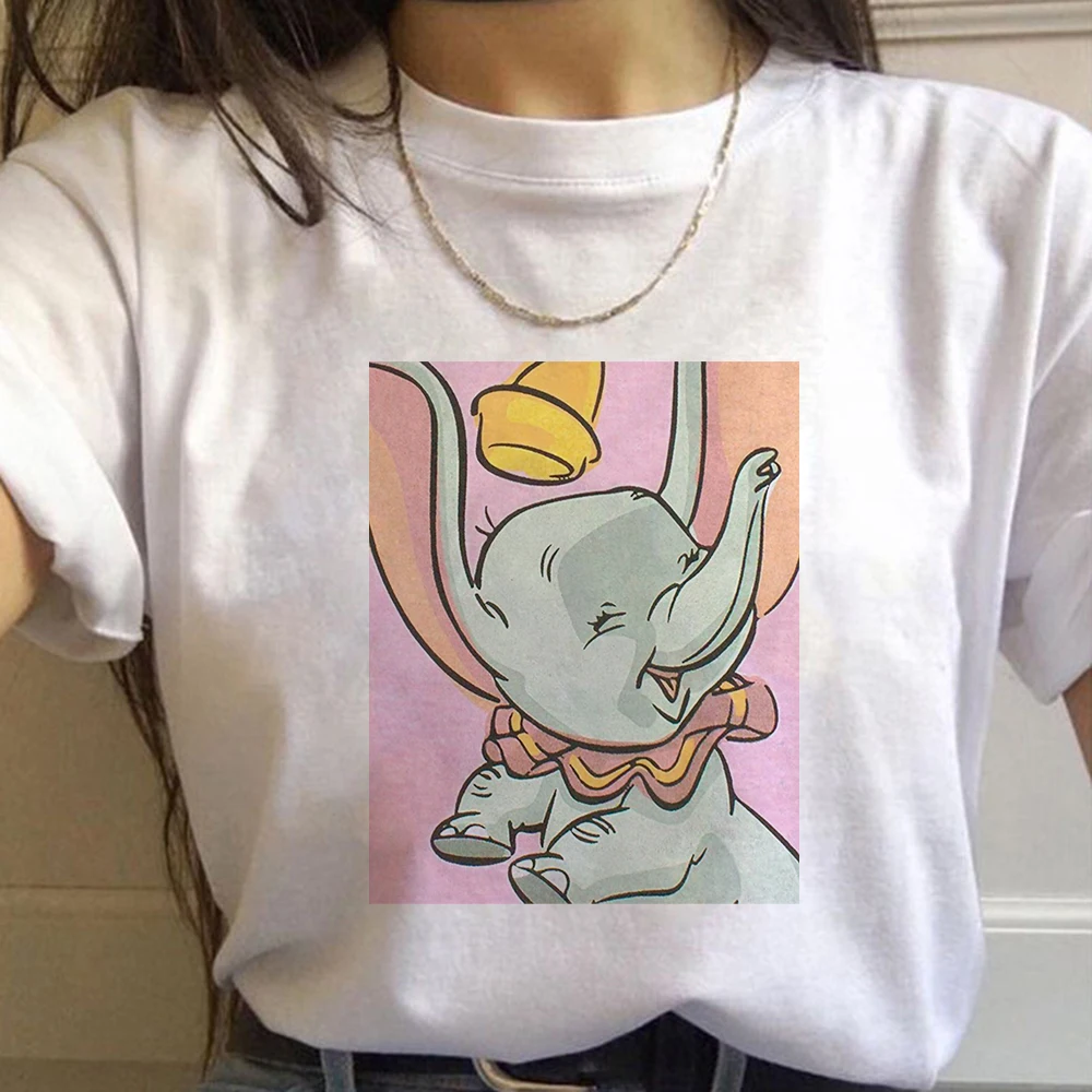 

Elephant Dumbo T Shirt Women Disney Animated Films Tshirt Female Graphic Girl T-shirt Unisex Tee Shirts funny Clothing Dropship