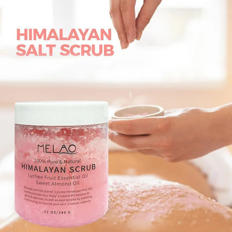 

340G Himalayan Bath Salt Scrub Body Treatments Deep Cleansing Scrub Body Massage Exfoliating Moisturizing Whitening Supplements