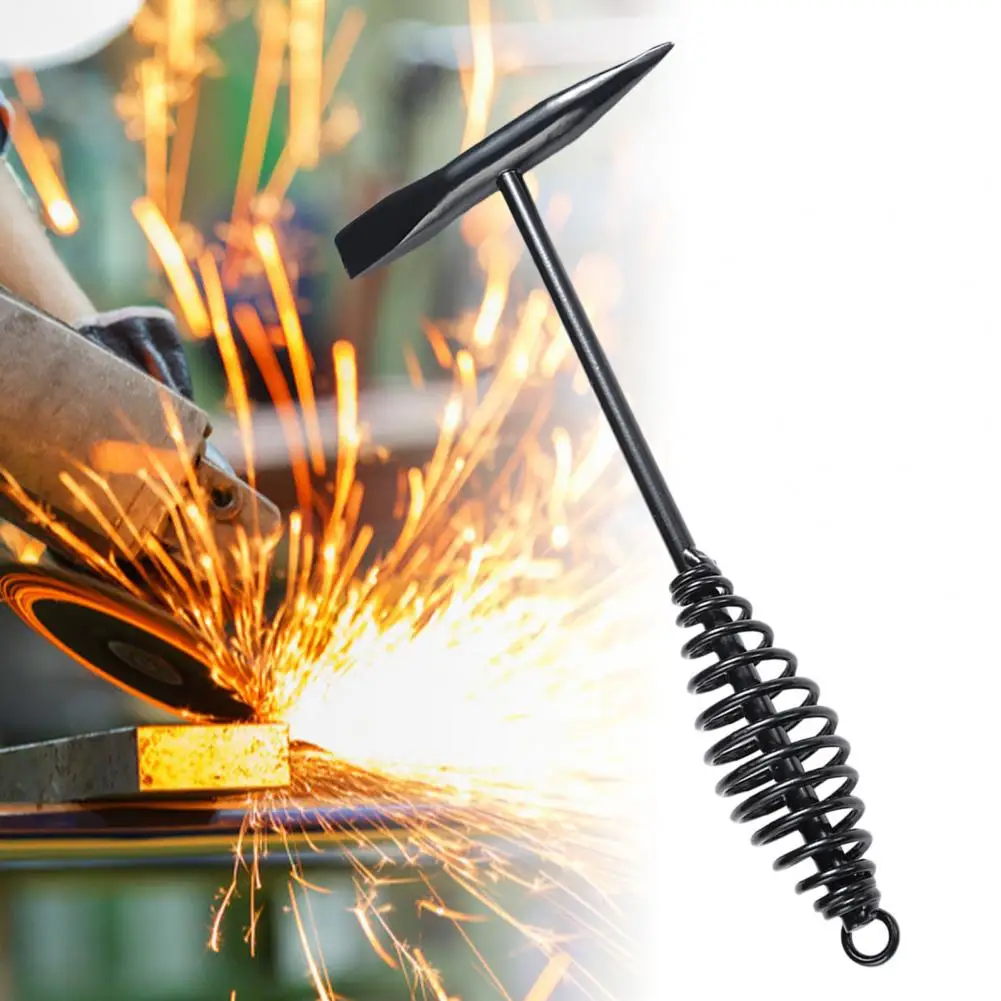 Spring Handle High Hardness Derusting Welding Slag Hammer Carbon Steel Welder Anti-Loss Hook Hand Tool for | Инструменты