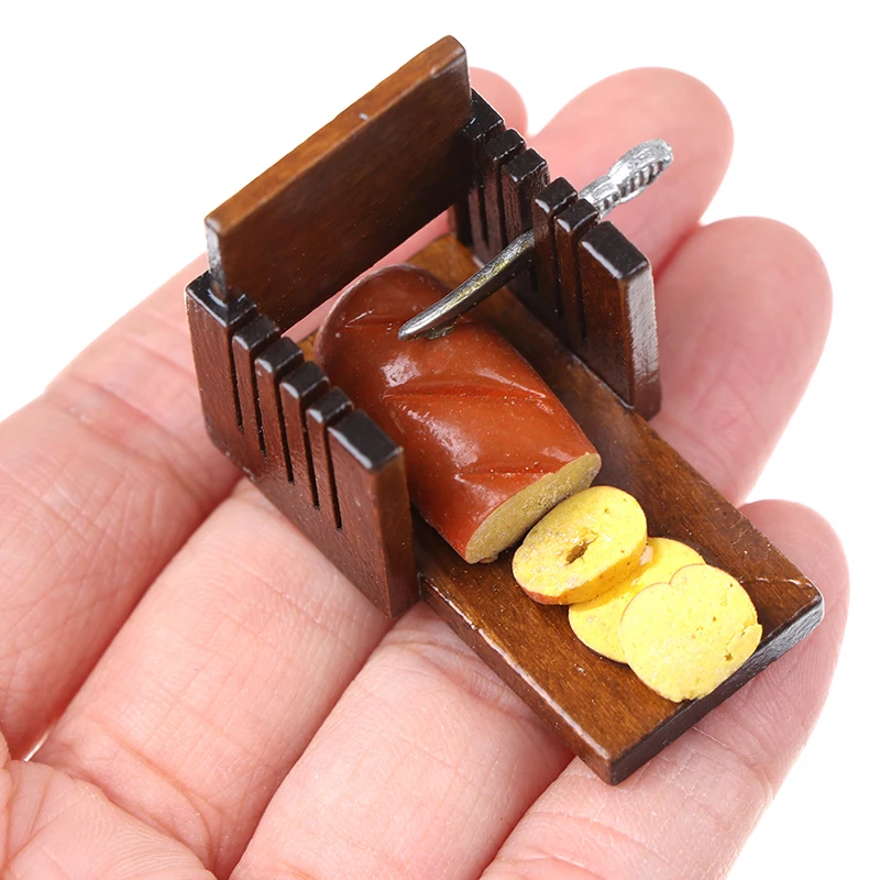 

1:12 Doll House Miniature Mini Bread Slicer Model Kitchen Accessories