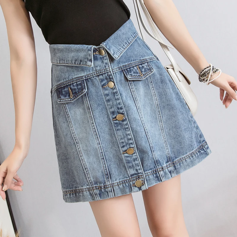 Юбка кюлот джинсовая для девочек на пуговицах|Женские юбки| |