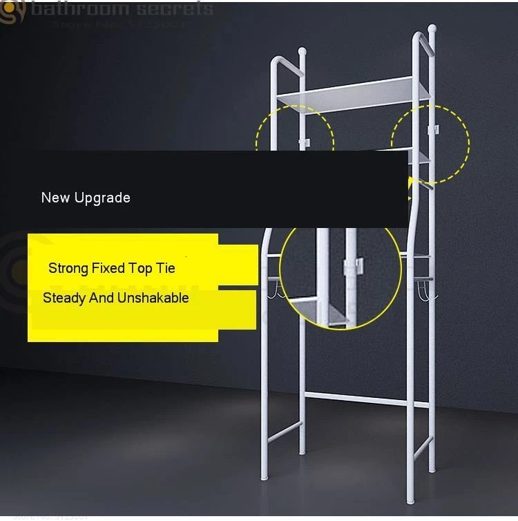 Balcony Corner Frame Floor-to-floor Full-automatic Drum Washing Machine Storage Rack Toilet Toilet Rack Floor-to-floor Type