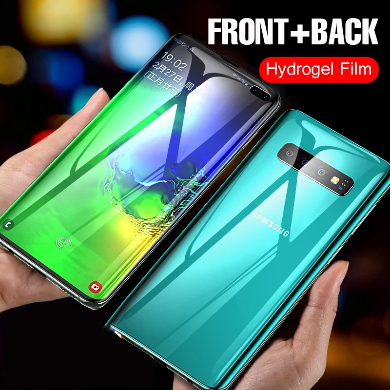 Полное покрытие для iPhone 11 Pro Max X XR XS 8 Plus Гидрогелевая пленка мягкая защитная из ТПУ