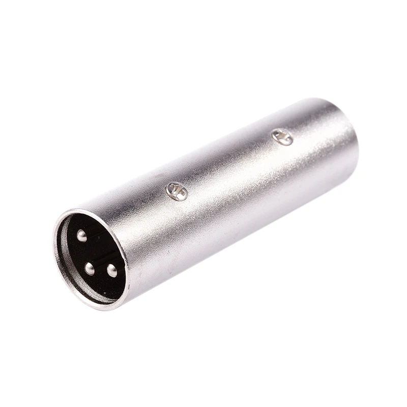 XLR 3 Pin штекер папа-папа дополнительный встроенный-типный коннектор адаптер/муфта