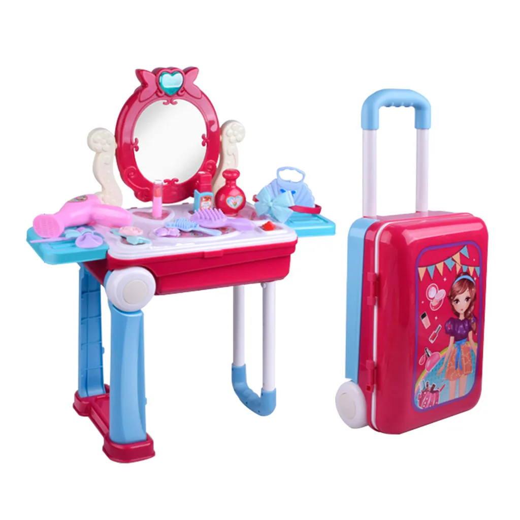 Детские игрушки для кухни катающийся чемодан имитация готовки/доктора/макияжа