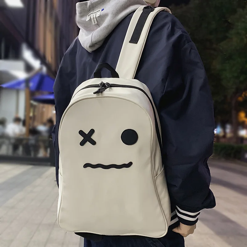Детский школьный ранец для девочек милый дизайнерский рюкзак гримаса сумка книг