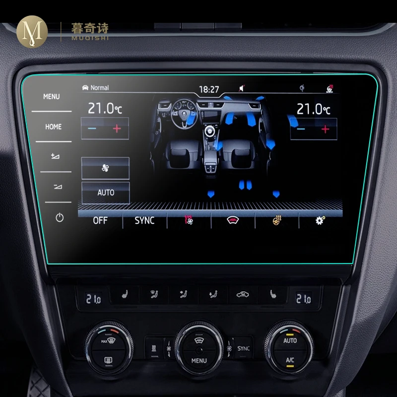 9 2 дюймов для Skoda Octavia A7 2017 2018 2019 Автомобильная GPS навигация Защитная пленка ЖК