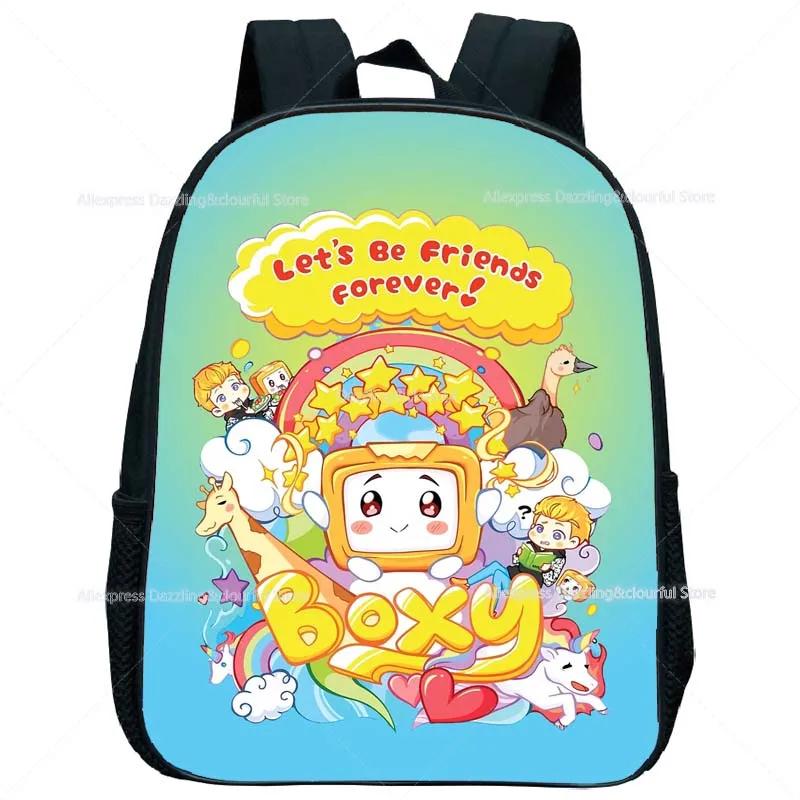 Детские Мини-рюкзаки Lankybox с принтом Мультяшные аниме-сумки для книг детей