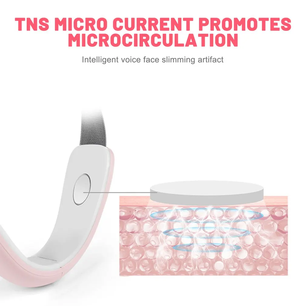 

Double Chin Slimming Massager LED Photon Therapy Device Facial Lifting And Firming EMS V-Line Facial Lifting