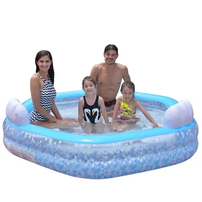 New children's swimming pool polygonal oversized pool outdoor folding game pool