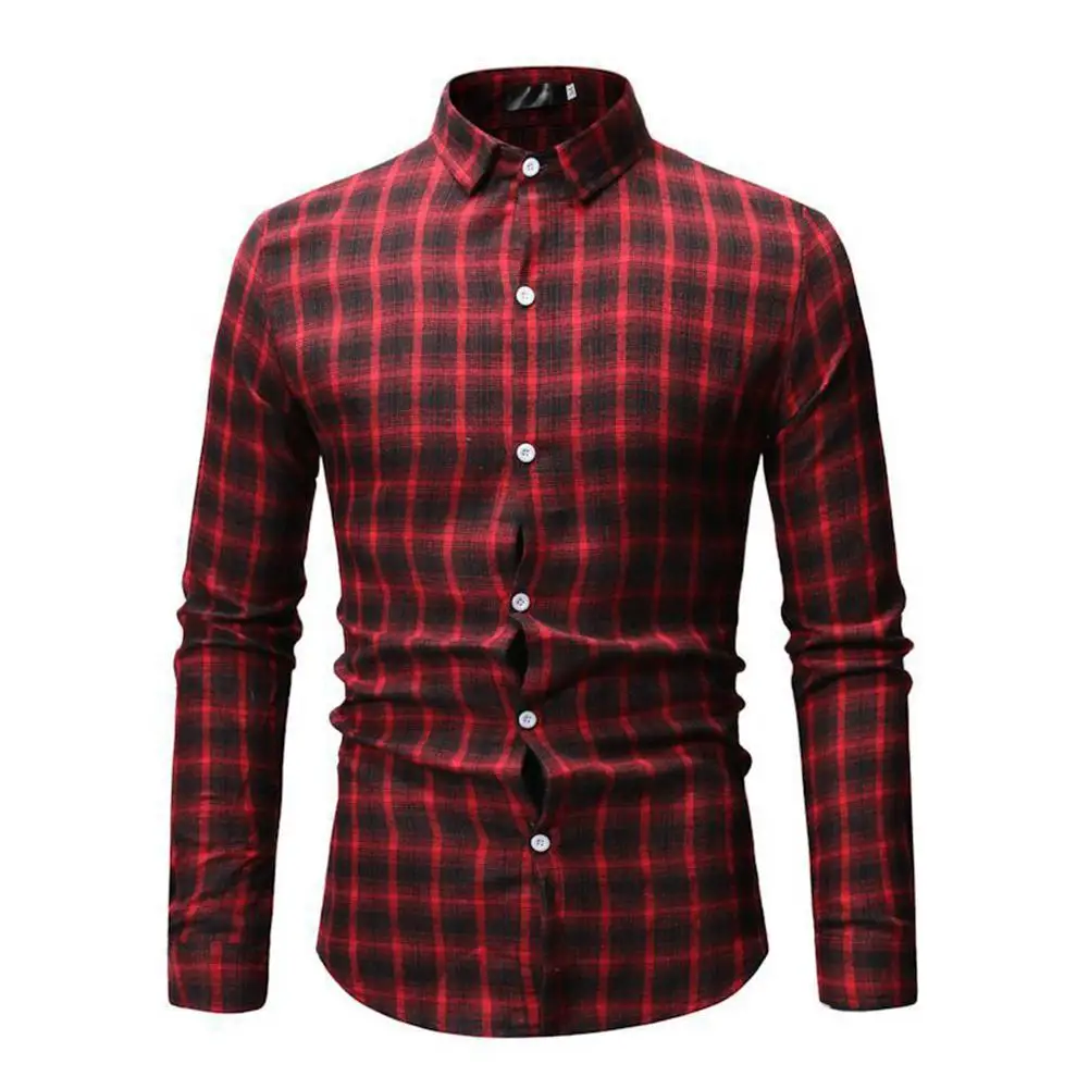 Yiwa мужская одежда Европейский Большой Размер повседневные клетчатые лацканы