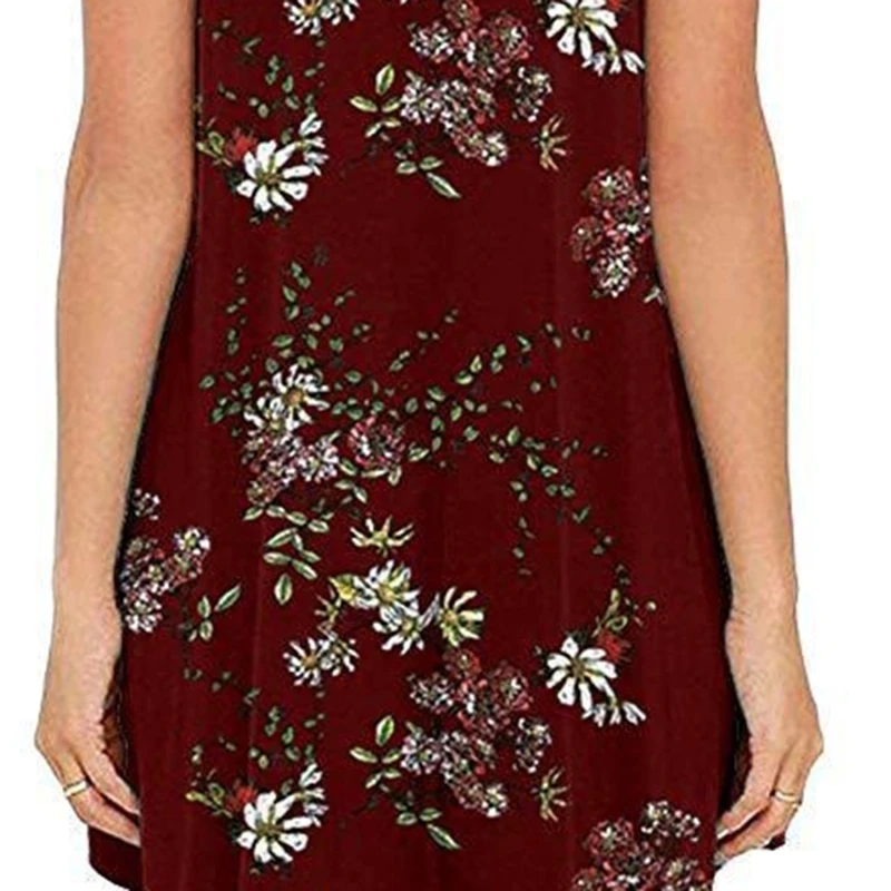 Пикантные летние платья размера плюс свободное пляжное платье для женщин Ретро