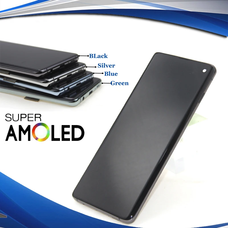 Оригинальный SUPER AMOLED ЖК дисплей для SAMSUNG Galaxy S10 G973F G973 Plus G975 G975F сенсорный экран