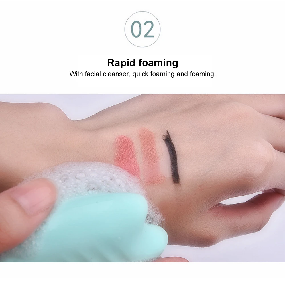 Электрическое Силиконовое очищающее средство для лица Очищающая щетка