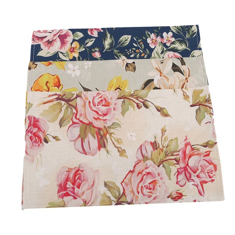 Теплоизоляционный коврик льняная салфетка стол в пасторальном стиле