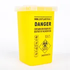 1 шт. желтый Tattoo медицинские Пластик контейнер для хранения острых предметов Рабочий стол с вытяжным шкафом для удаления иглы 1 Размеры отходов коробка для Аксессуары для татуировки