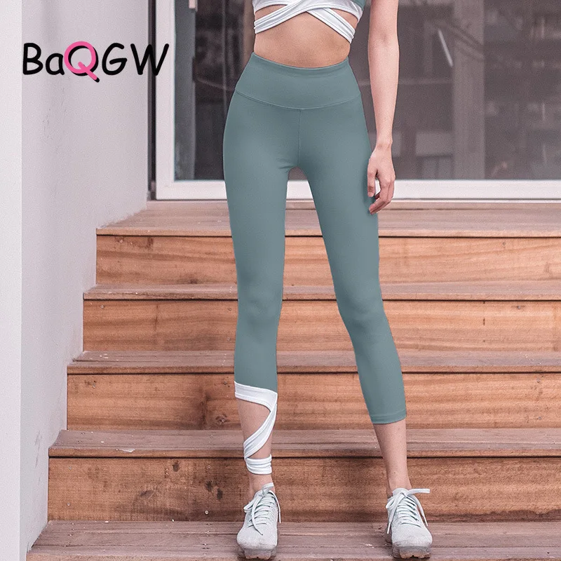 

BaQGW Women's Sport Wear Sports Leggings High-waisted Tights Fitness Clothing Gym Clothes Pants Seamless Bandages Leggings Mujer