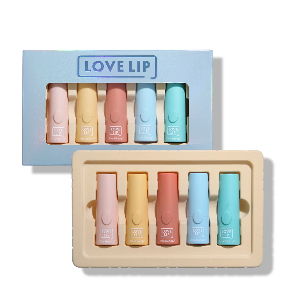 Набор матовой помады 5 шт./лот легко носить красная женская помада модный набор