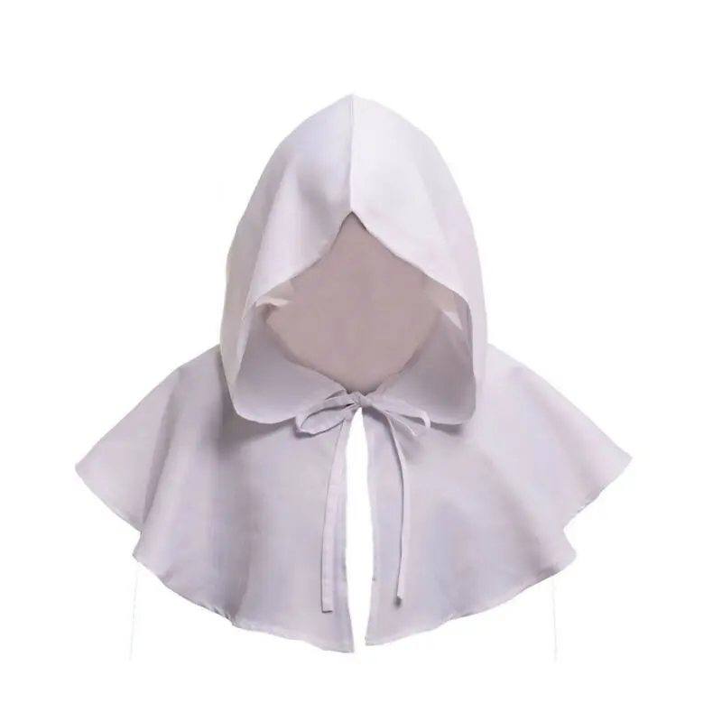 Короткая накидка с капюшоном для Хэллоуина средневековая колдуна костюм