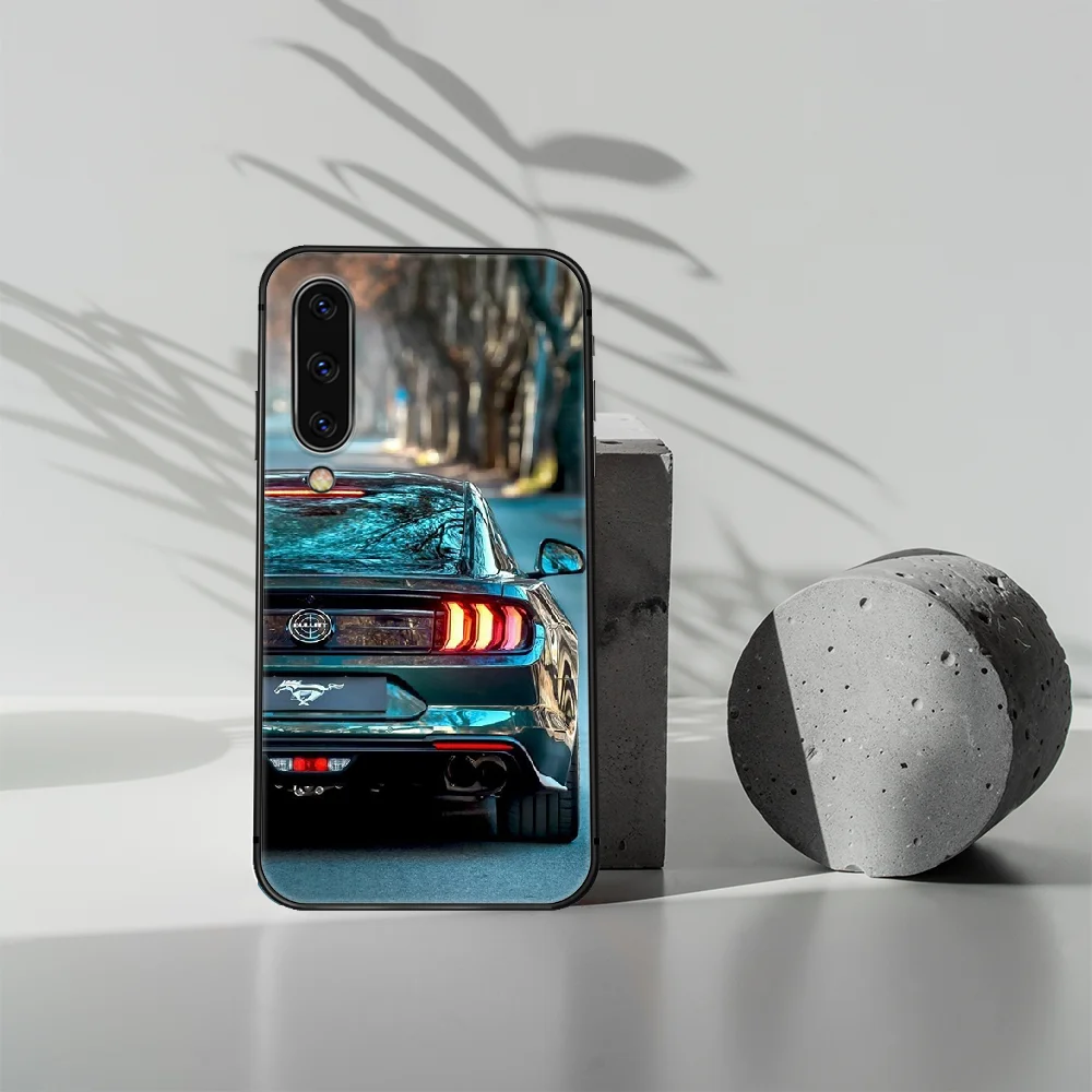 

mustang Sports car Phone Case Cover For Samsung Galaxy A10 A11 A20 E A21 A30 A40 A50 A51 A70 A71 A81 S black Waterproof Silicone