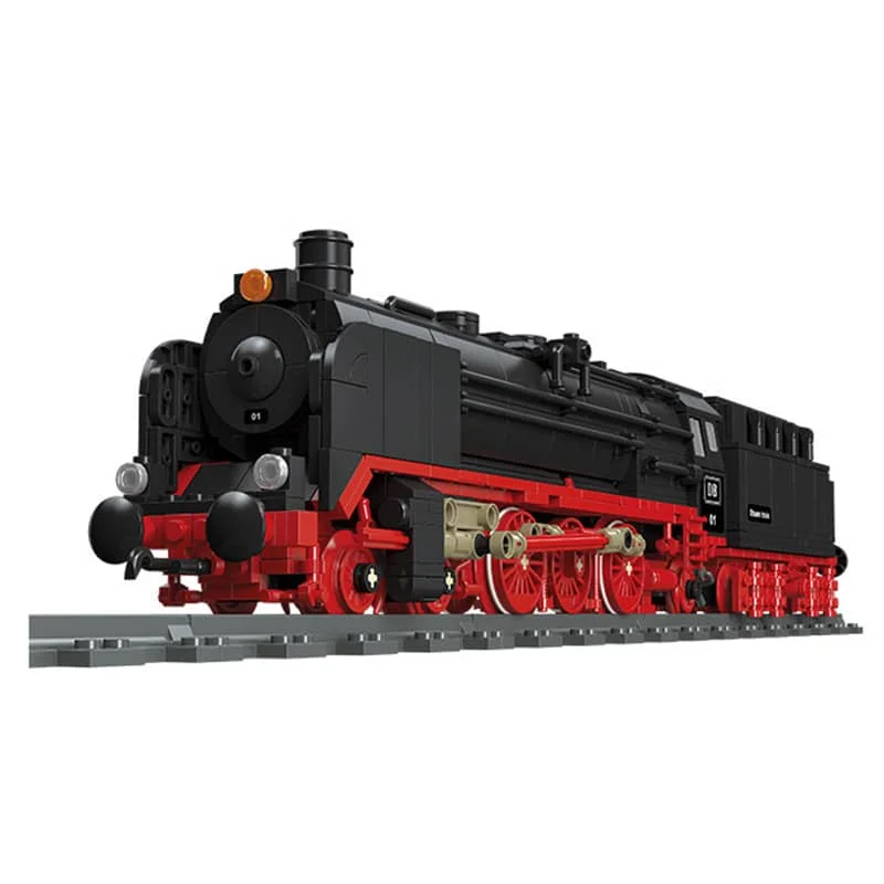 

The 1173PCS BR01 Track Railway Steam Train Locomotive Car Vehicle Model Building Blocks Bricks MOC Set Gifts Toys For Children