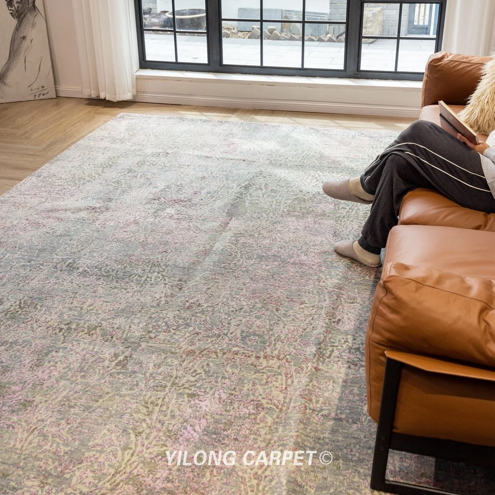 Goede Yilong 9 'X 12' Oversized Handgemaakte Wollen Tapijten Moderne Meubelen Tapijt (YLRugP680)