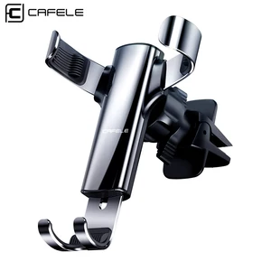 cafele universal gravity car phone holder alloy air vent mobile phone holder mount stand for car coche interior car accessory free global shipping