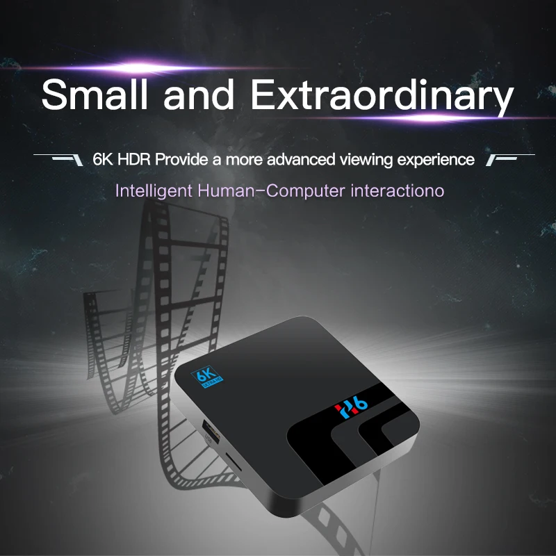 5 шт. ТВ-приставка H6 Smart 6K Ultra HD 4 + 32G Android 9 0 видео ТВ приемник WIFI Google Cast медиаплеер IPTV