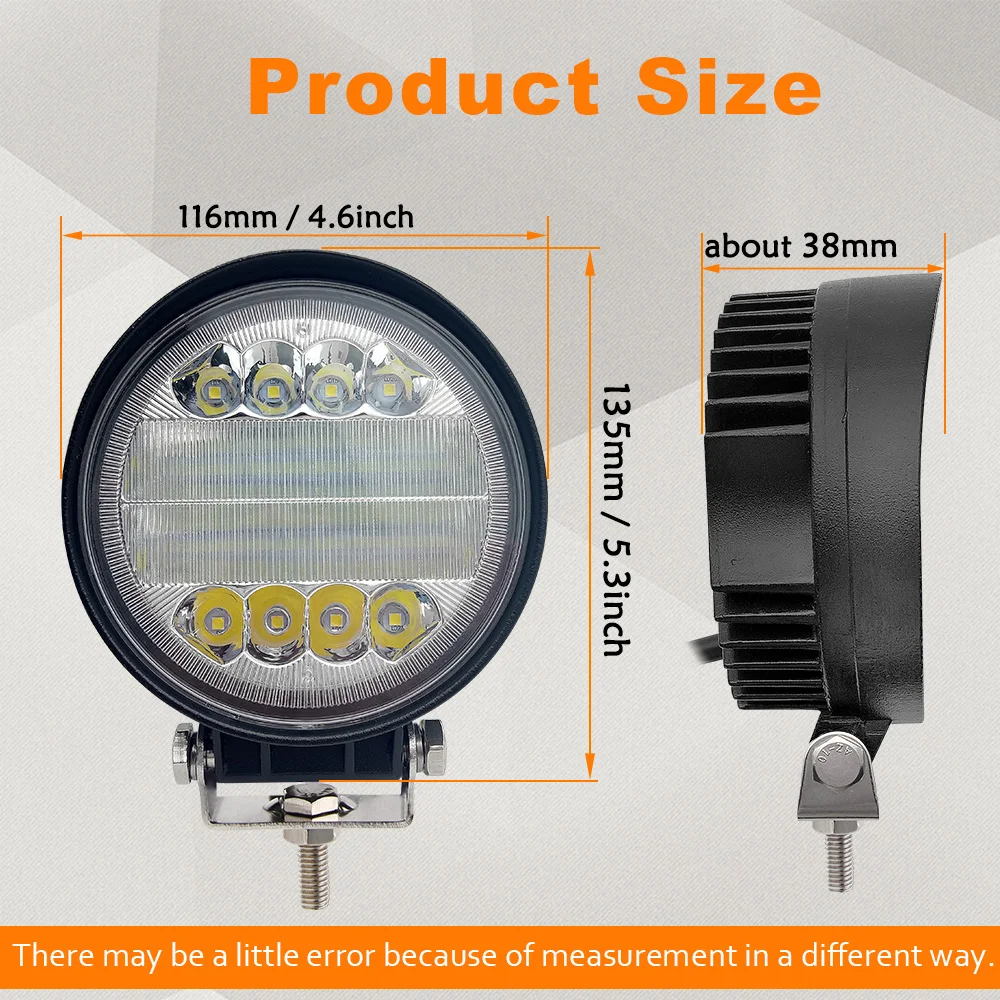 Светодиодный рабочий светильник CO 36 Вт супер яркий светодиодный 4 6 дюйма для