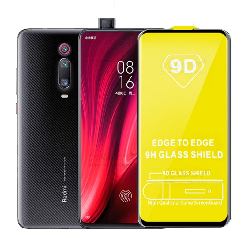 Изогнутое закаленное стекло 9D для Xiaomi Mi 9 T полностью проклеенная Защитная пленка
