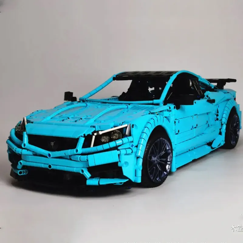 

T5002 C63 Super Racing Car High Tech Mechanical Street Advanced Model Building Blocks 4129pcs Bricks MOC-60193