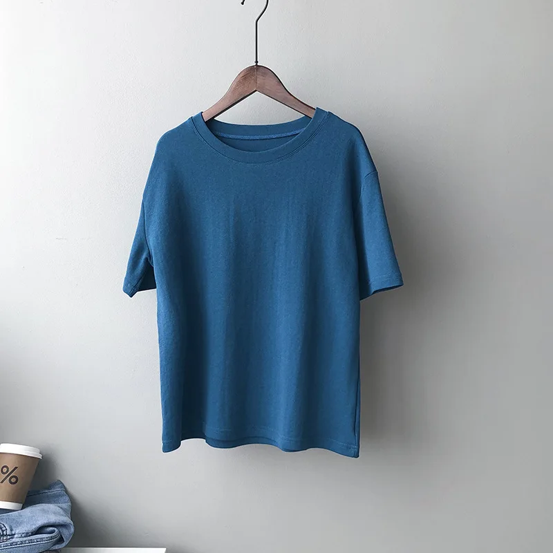 

2021 Round Neck Long Sleeve T-shirt Women Casual Spring Autumn T Shirt Tops one