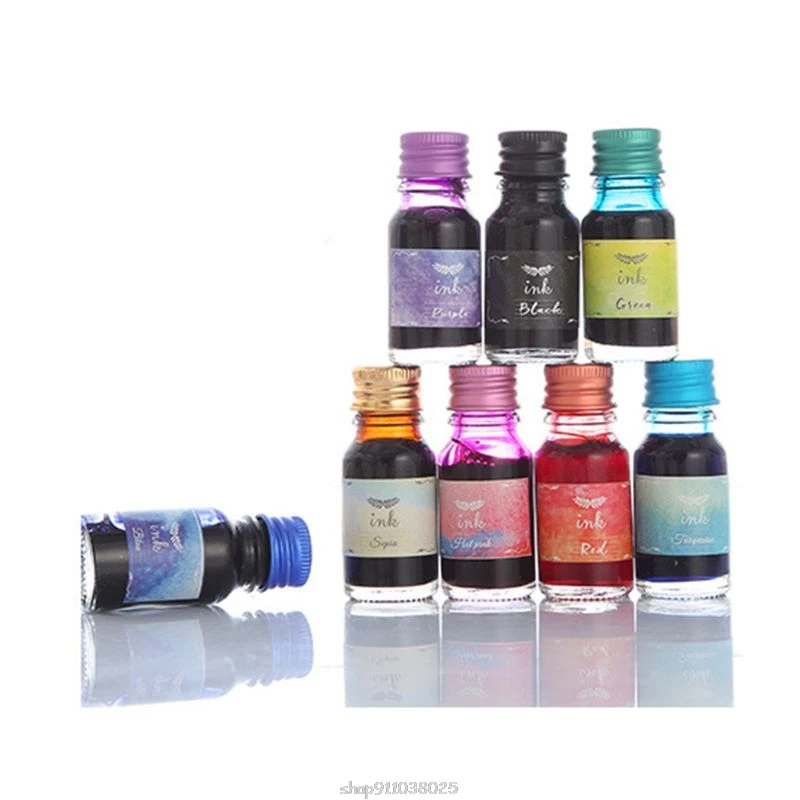 

Wooden Caligraphy Dip Pen Hook Line Signature Fountain Pens with Ink Nibs Set Offices School Stationery Gift Mar10 21 Dropship